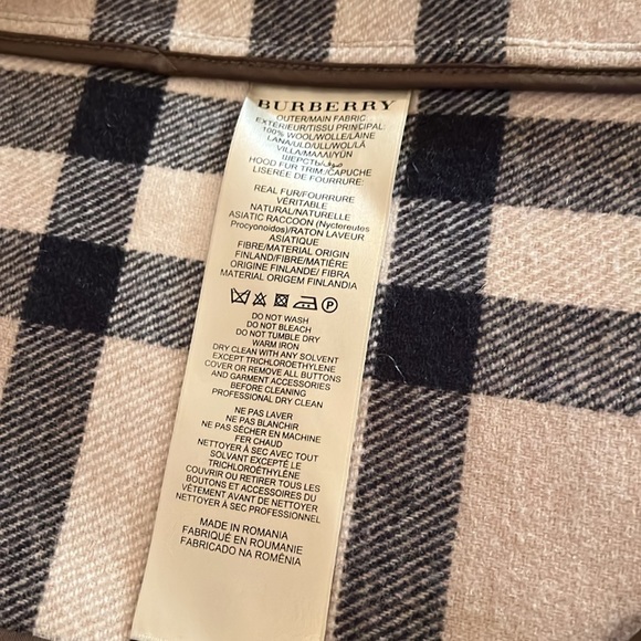 BURBERRY TOGGLE PEACOAT SIZE 4 - Picture 3 of 4